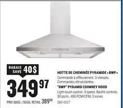 BMR HOTTE DE CHEMINÉE PYRAMIDE BWP offer