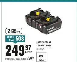 BMR BATTERIES LXT offer