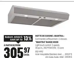 BMR HOTTE DE CUISINE MANTRA offer