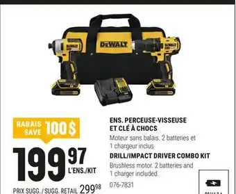 BMR ENS. PERCEUSE-VISSEUSE ET CLÉ À CHOCS offer