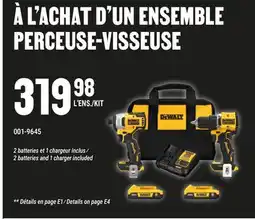 BMR À L'ACHAT D'UN ENSEMBLE PERCEUSE-VISSEUSE offer