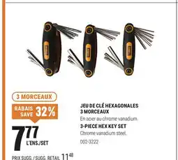 BMR JEU DE CLÉ HEXAGONALES 3 MORCEAUX offer