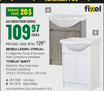 BMR MEUBLE-LAVABO  CYBELIA  offer