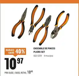 BMR ENSEMBLE DE PINCES offer