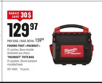 BMR FOURRE-TOUT  PACKOUT  offer