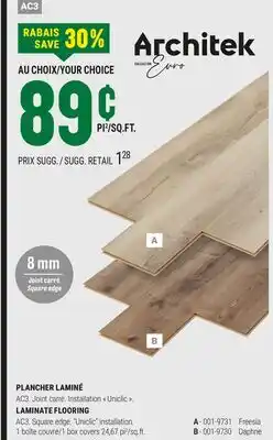 BMR PLANCHER LAMINÉ offer