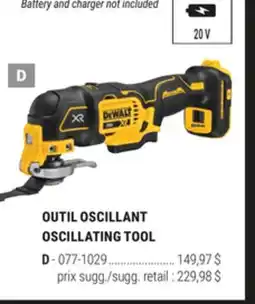 BMR DEWALT OUTIL OSCILLANT offer
