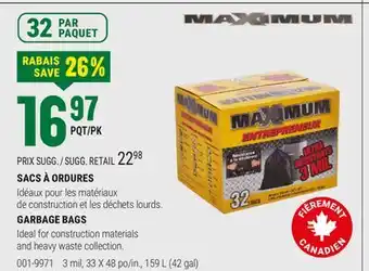 BMR SACS À ORDURES offer