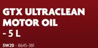 Home Hardware GTX ULTRACLEAN MOTOR OIL - 5 L offer