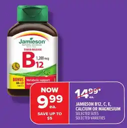 Metro JAMIESON B12, C, E, CALCIUM OR MAGNESIUM offer
