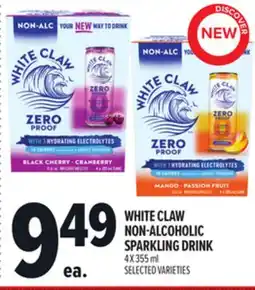 Metro WHITE CLAW NON-ALCOHOLIC SPARKLING DRINK offer
