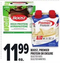 Metro BOOST, PREMIER PROTEIN OR ENSURE offer