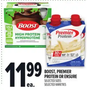 Metro BOOST, PREMIER PROTEIN OR ENSURE offer