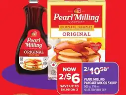 Metro PEARL MILLING PANCAKE MIX OR SYRUP offer