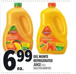 Metro DEL MONTE REFRIGERATED JUICE offer