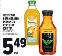 Metro TROPICANA REFRIGERATED DRINKS OR PURE LEAF ICED TEA offer