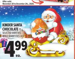 Metro KINDER SANTA CHOCOLATE offer