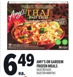 Metro AMY'S OR GARDEIN FROZEN MEALS offer