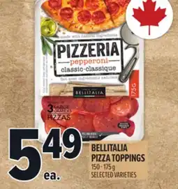 Metro BELLITALIA PIZZA TOPPINGS offer
