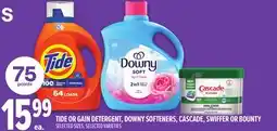Metro TIDE OR GAIN DETERGENT, DOWNY SOFTENERS, CASCADE, SWIFFER OR BOUNTY offer