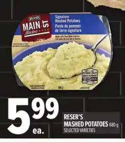 Metro RESER'S MASHED POTATOES offer