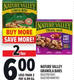 Metro NATURE VALLEY GRANOLA BARS offer