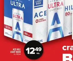 Metro ACE HILL LIGHT BEER offer