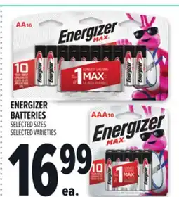 Metro ENERGIZER BATTERIES offer