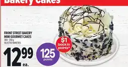 Metro FRONT STREET BAKERY MINI GOURMET CAKES offer