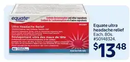 Walmart Equate ultra headache relief offer