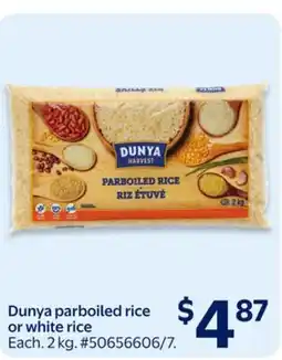 Walmart Dunya parboiled rice or white rice offer