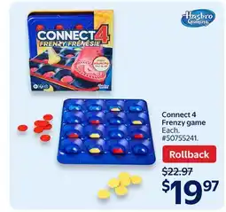 Walmart Connect 4 Frenzy game offer