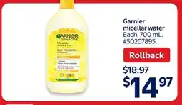 Walmart Garnier micellar water offer