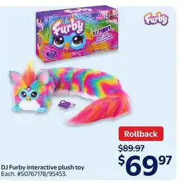 Walmart DJ Furby interactive plush toy offer