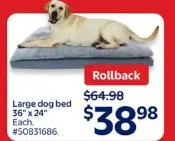 Walmart Large dog bed 36 x 24 offer