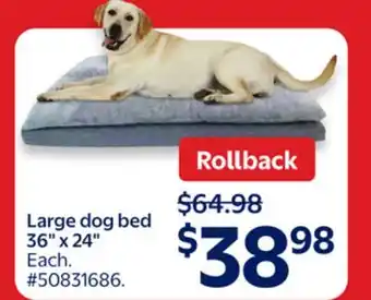 Walmart Large dog bed 36 x 24 offer