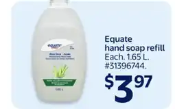 Walmart Equate hand soap refill offer