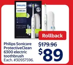 Walmart Philips Sonicare ProtectiveClean 6300 electric toothbrush offer