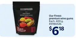 Walmart Our Finest premium wine gums offer