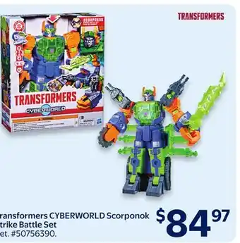 Walmart Transformers CYBERWORLD Scorponok Strike Battle Set offer