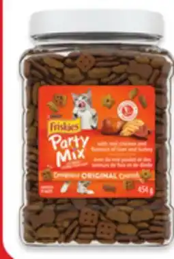 Walmart Friskies dry cat food 1.5 kg or Party Mix tubs 454 g offer