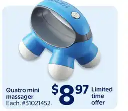 Walmart Quatro mini massager offer