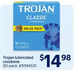 Walmart Trojan lubricated condoms offer