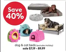 Petsmart Save 40% ALL dog & cat beds offer