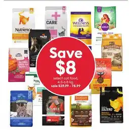 Petsmart Save $8 select cat food, $8 4.5-6.8 kg offer