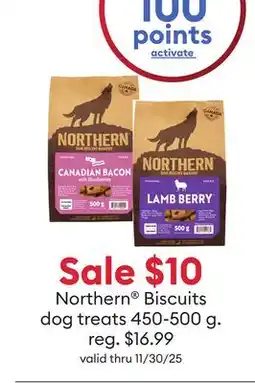Petsmart Earn 100 points on Northern Biscuits dog treats 450-500 g offer