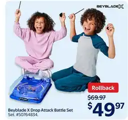 Walmart Beyblade X Drop Attack Battle Set offer