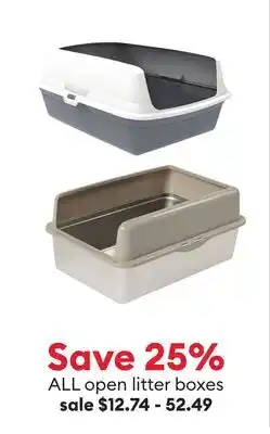 Petsmart Save 25% ALL open litter boxes offer