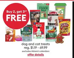 Petsmart dog and cat treats offer