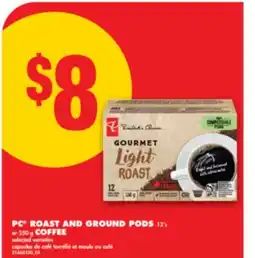 No Frills PC ROAST AND GROUND PODS, 12' S OR 250 G COFFEE offer